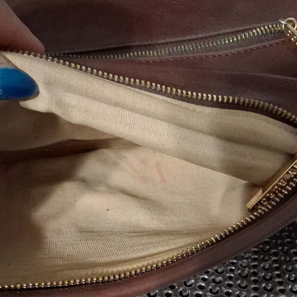 Tory Burch Brown Leather Clutch with Gold Chain, GUC - Picture 6 of 6